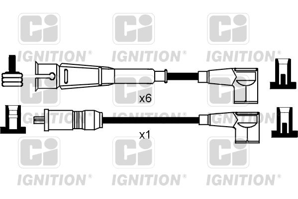 QUINTON HAZELL Комплект проводов зажигания XC904